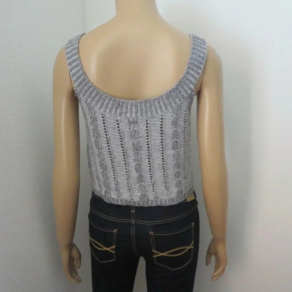 NWT Hollister Cropped Sweater Tank Top Size XS - Picture 4 of 5